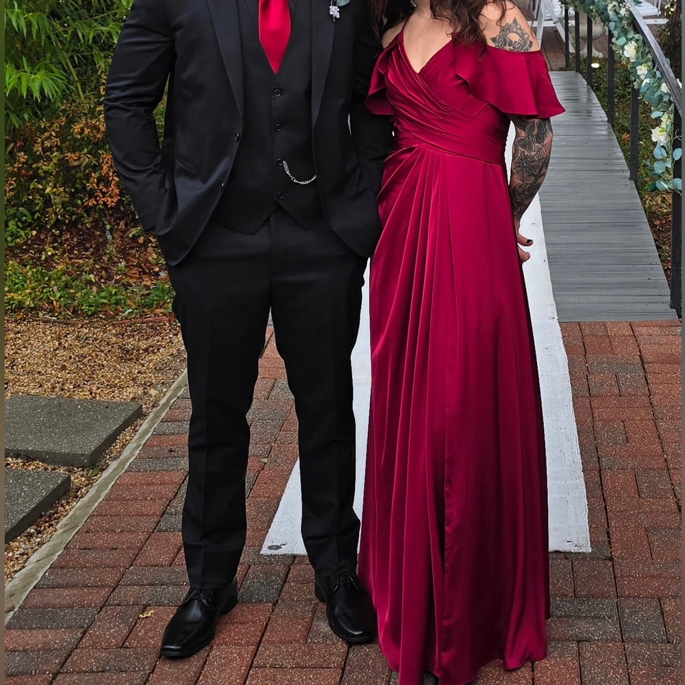 Azazie Burgundy Dress